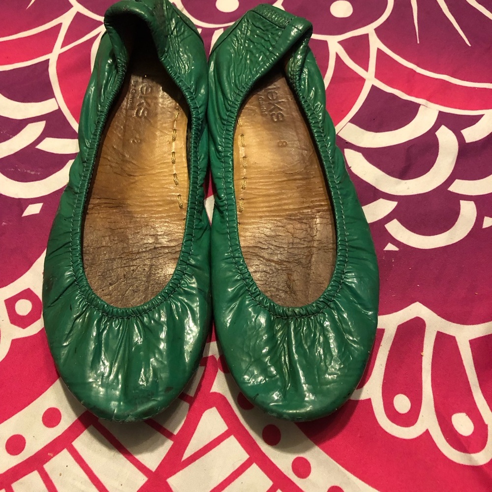 Tieks Green Women's Ballet Flats